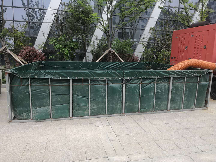 消防機器人試驗用大容量軟體蓄水池